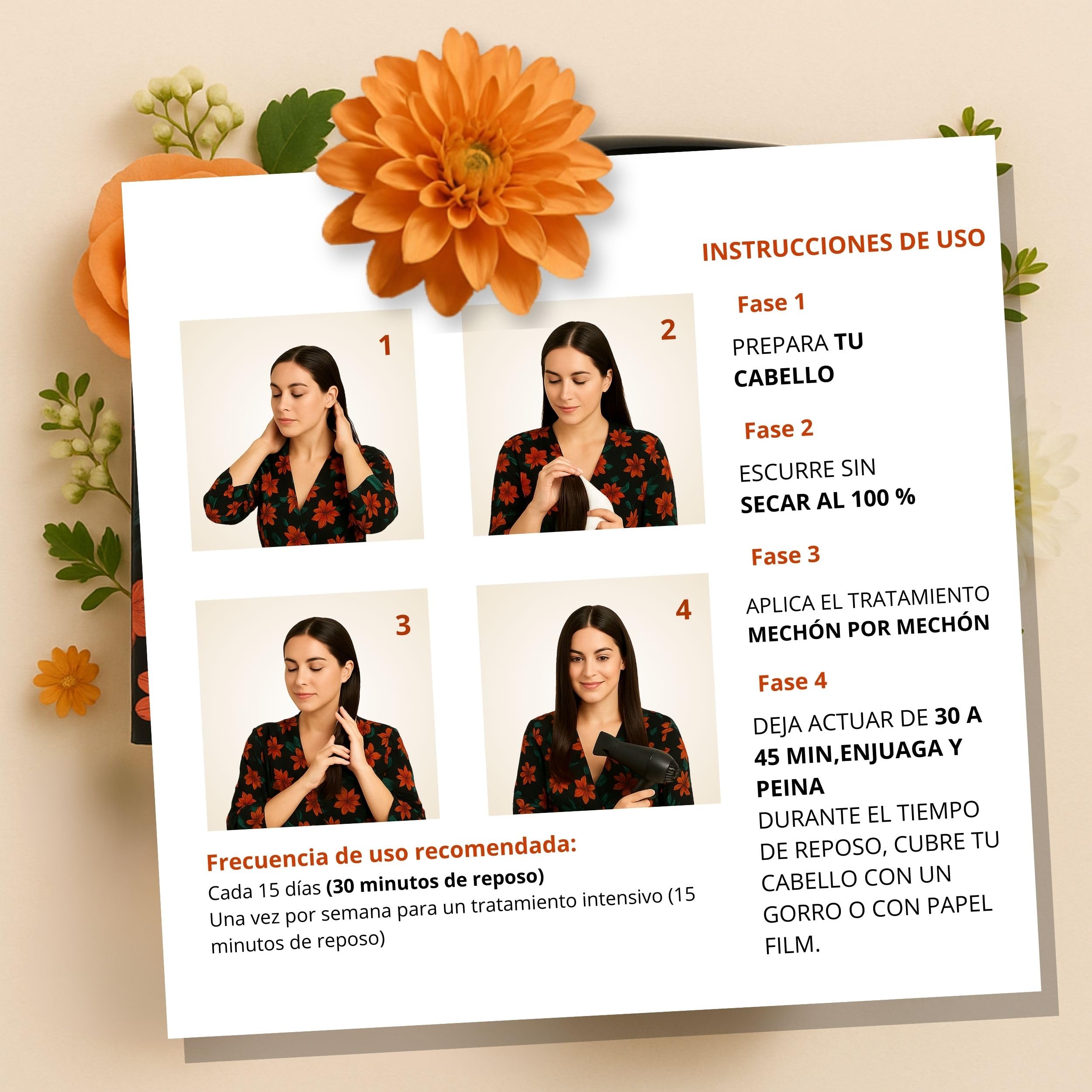 Mascarilla Capilar Profesional | Queratina, Proteína de Seda | Hidratante, Reparadora | 1000 ml (Noir)