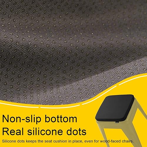 Miniatura 6 de SINOSSO Leathaire - Cojín moderno para taburete de bar de piel sintética, 1 unidad, almohadilla magnética para silla pequeña para cafetería, bistró,