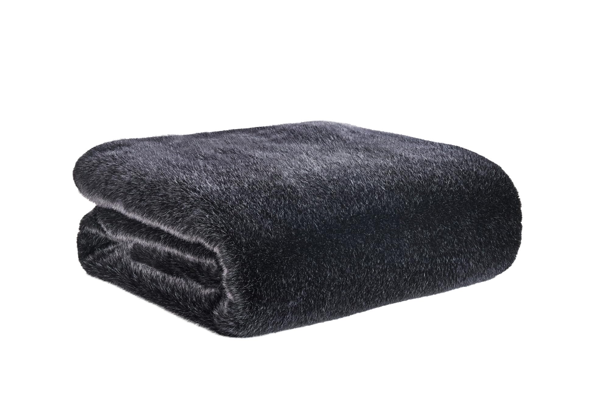 bugatti Kunstfell Kissen 50x50 cm grau - Kissenbezug ohne Füllung