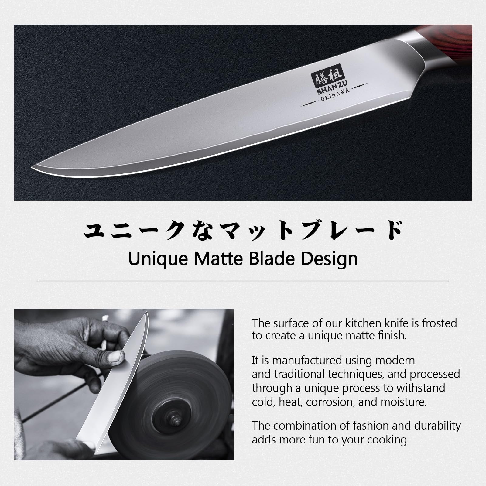 SHAN ZU 6 In Chef Knife,10Cr15MoV High Carbon Stainless Steel Kitchen Knife — Amazon image 6