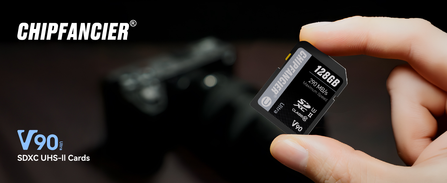 Amazon.com: CHIPFANCIER 128GB V90 SD Card SDXC UHS-II V90 Memory