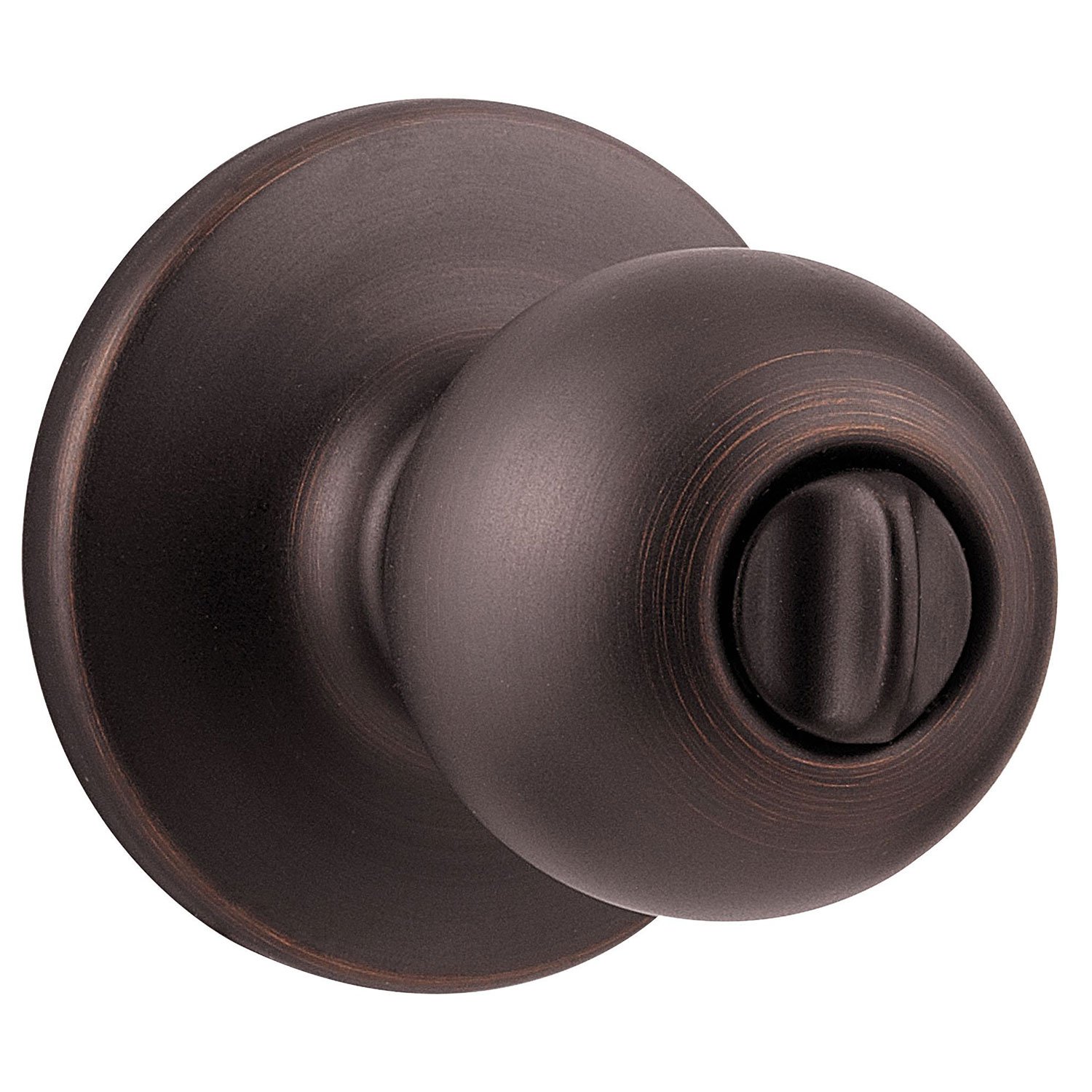 Kwikset Polo Door Knob - Satin Nickel Privacy Lock -3