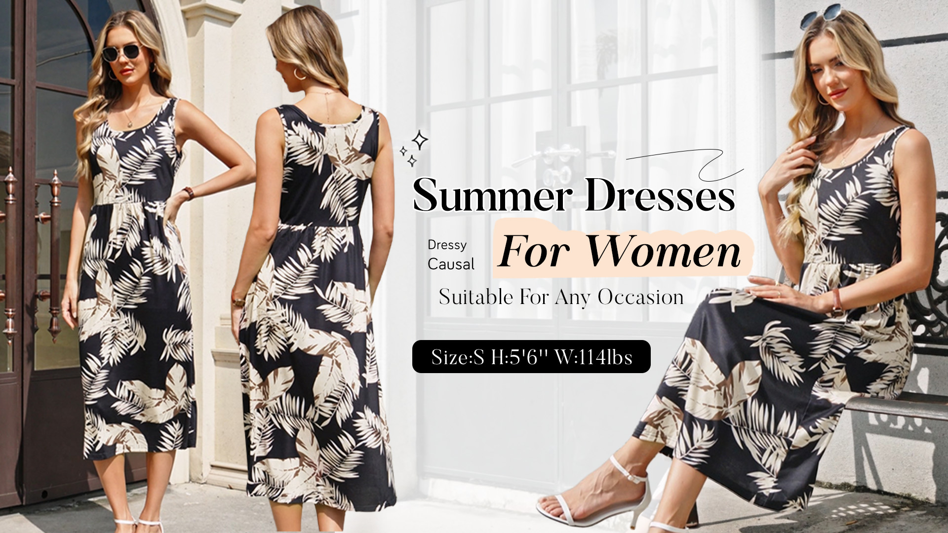 amazon womens summer dresses Boho Floral Multicolor Tiered Smock Dress main image 0