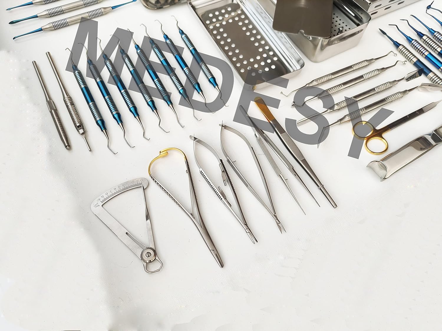 Dental PRF and GRF Box System Composite Filling and Restoration Periodontal Gracey Curette Instruments Kit by MEDESY