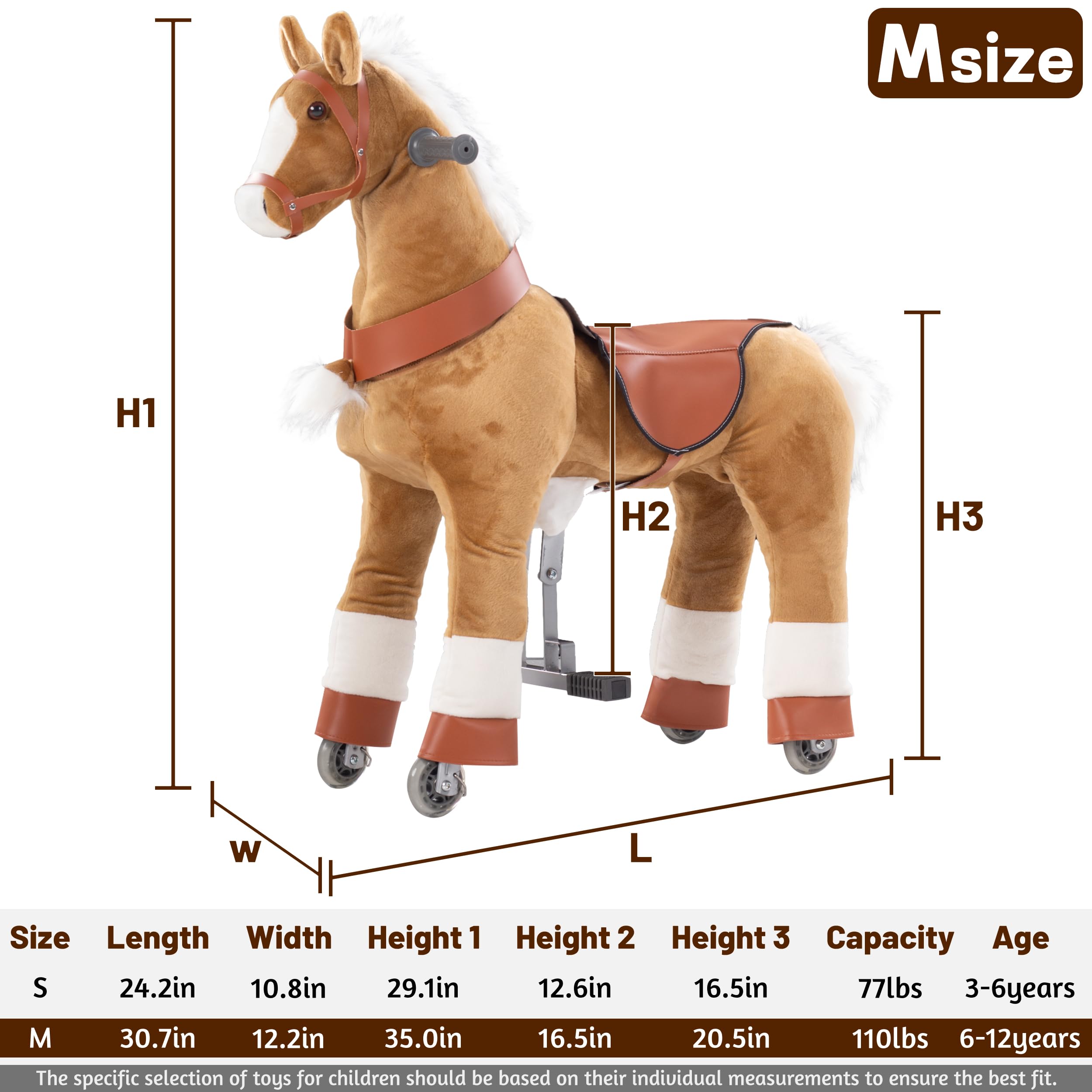 Amazon.co.jp: PONYEEHAW 乗る馬のおもちゃ 子供用 乗馬玩具 4-9歳