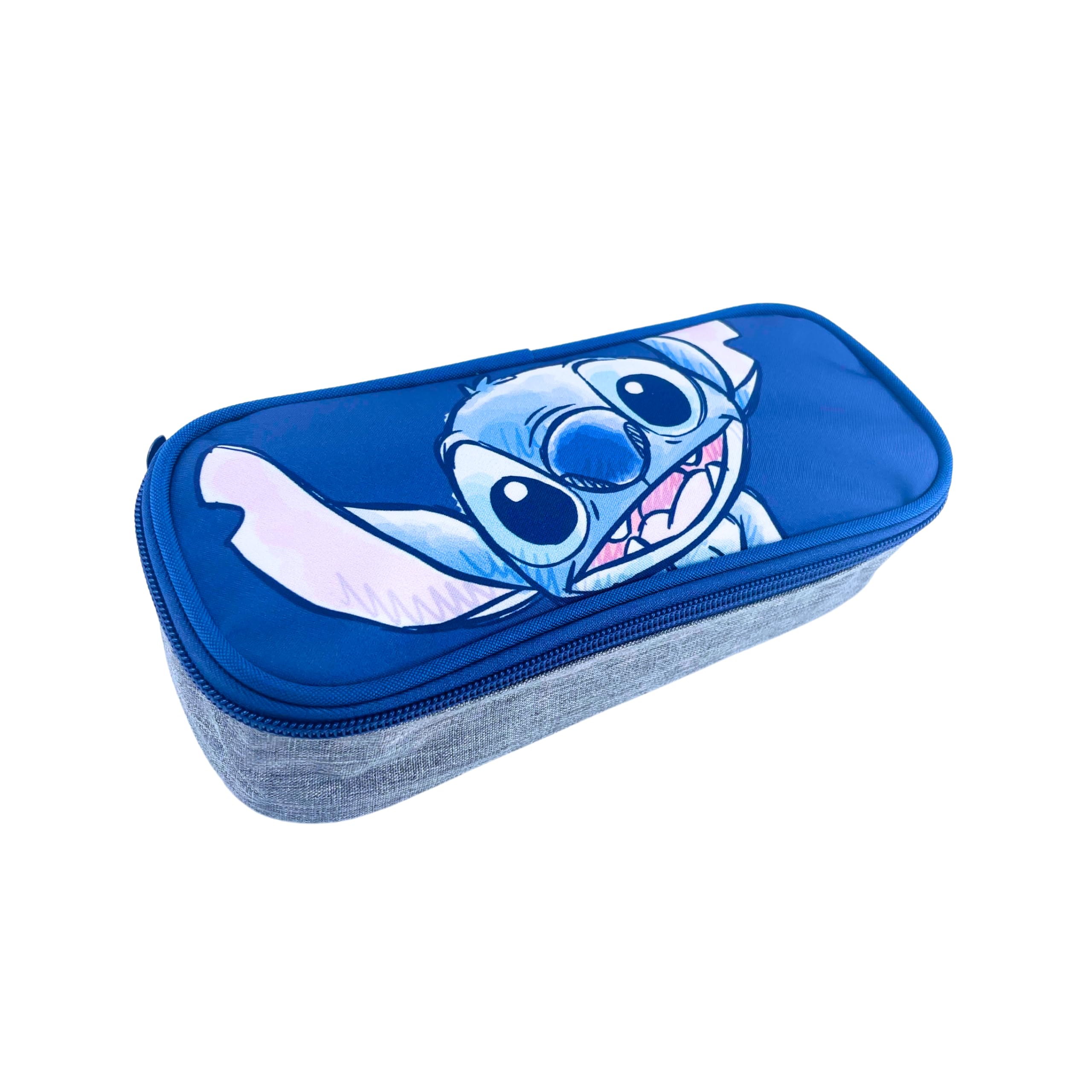 Disney Stitch Estuche, Diseño Clasico Stitch Set Escolar, Portatodo Neceser, Material Escolar para Niñas y Adolescentes