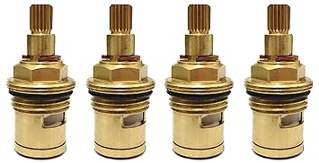 Snowbell Quarturn Turn Ceramic Disk Fitting Cartridge for taps (Gold) - Set of 4