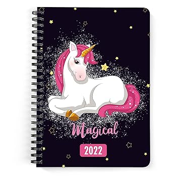 Drapvision Ultra-Premium Soft Notebook | 100 GSM Fine Paper | Unruled (Plain) | Write, Draw, Art, Sketch, Gift - All Purpose Notebook | Size: A5 (14x21 cms) | Design: Magic Unicorn