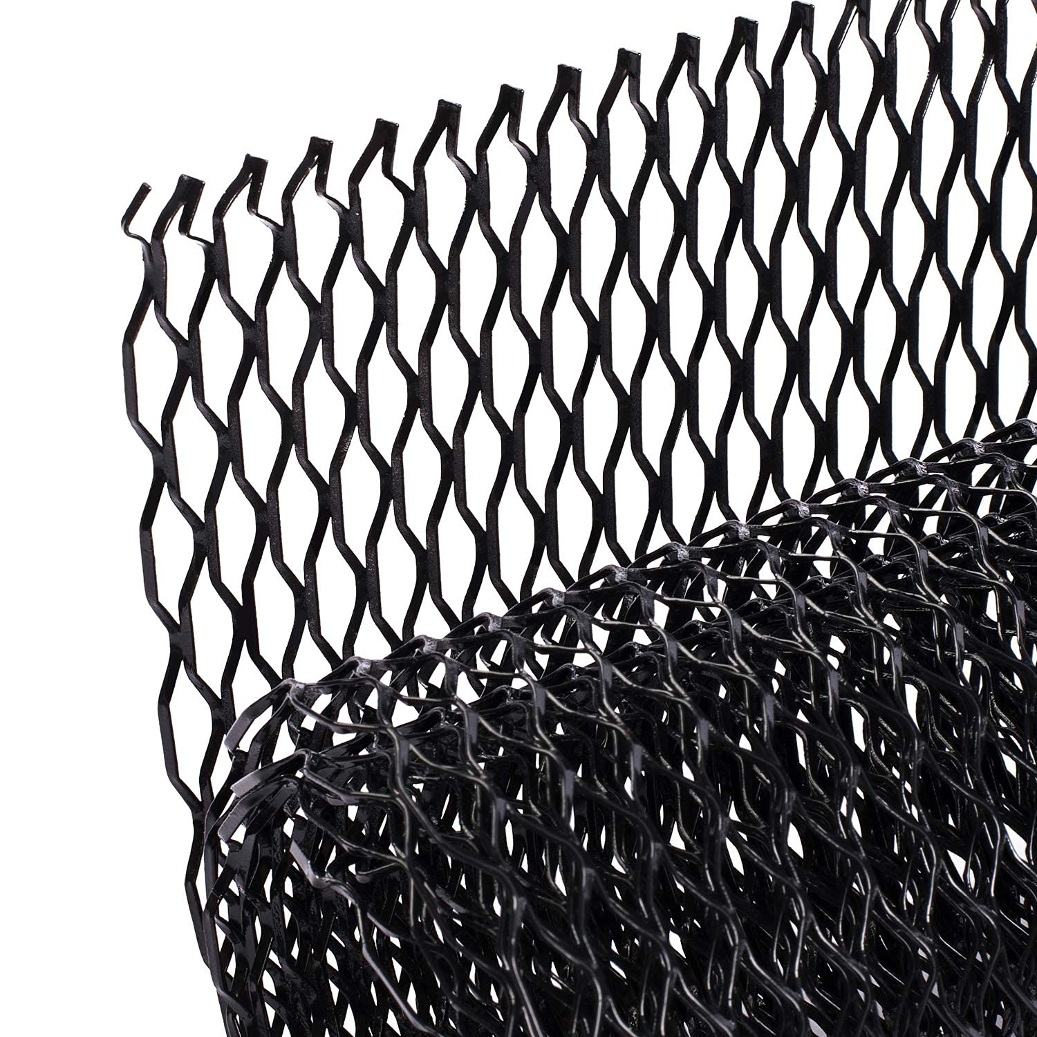 AggAuto 47x16 inches Car Pickup Truck Grill Mesh 8x25mm Seagull Hole Black
