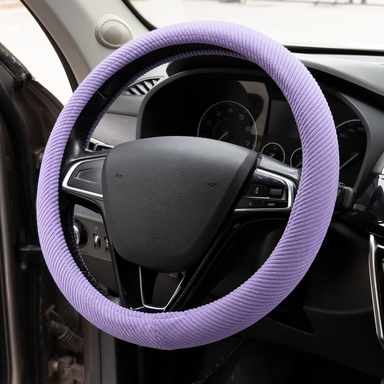 Purple Steering Wheel Cover for Women - Lavender Car Accessories - Girly Car Interior Accessories
