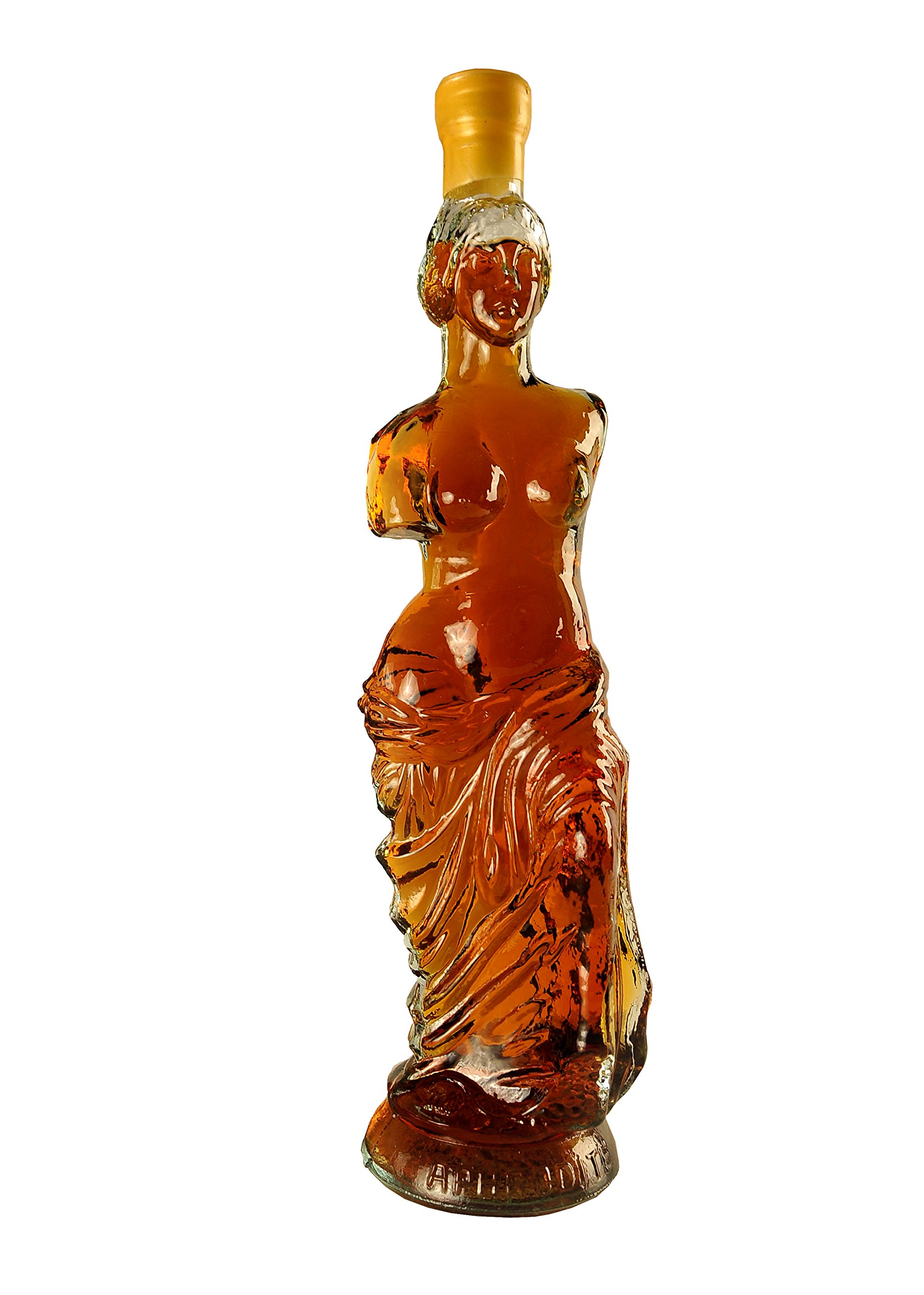 Armenian Brandy Aphrodite Weinbrand 0,5 l Glas, 5 Jahre gereift, 40% Vol. | Traubendestillat aus Kangun und Mskhali, blumig mit Vanillenoten, als Digestif pur oder für Cocktails, Glasfigur in Kartonbox