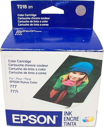 Epson T018201 Color OEM Cartucho de tinta genuino/tinta de inyección de tinta (300 rendimiento) - Venta al por menor