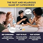 Blue Orange Slingz Games, Fast and Hilarious Word Card Party Game of Categories for Ages 10 & Up, 2 to 7 Players