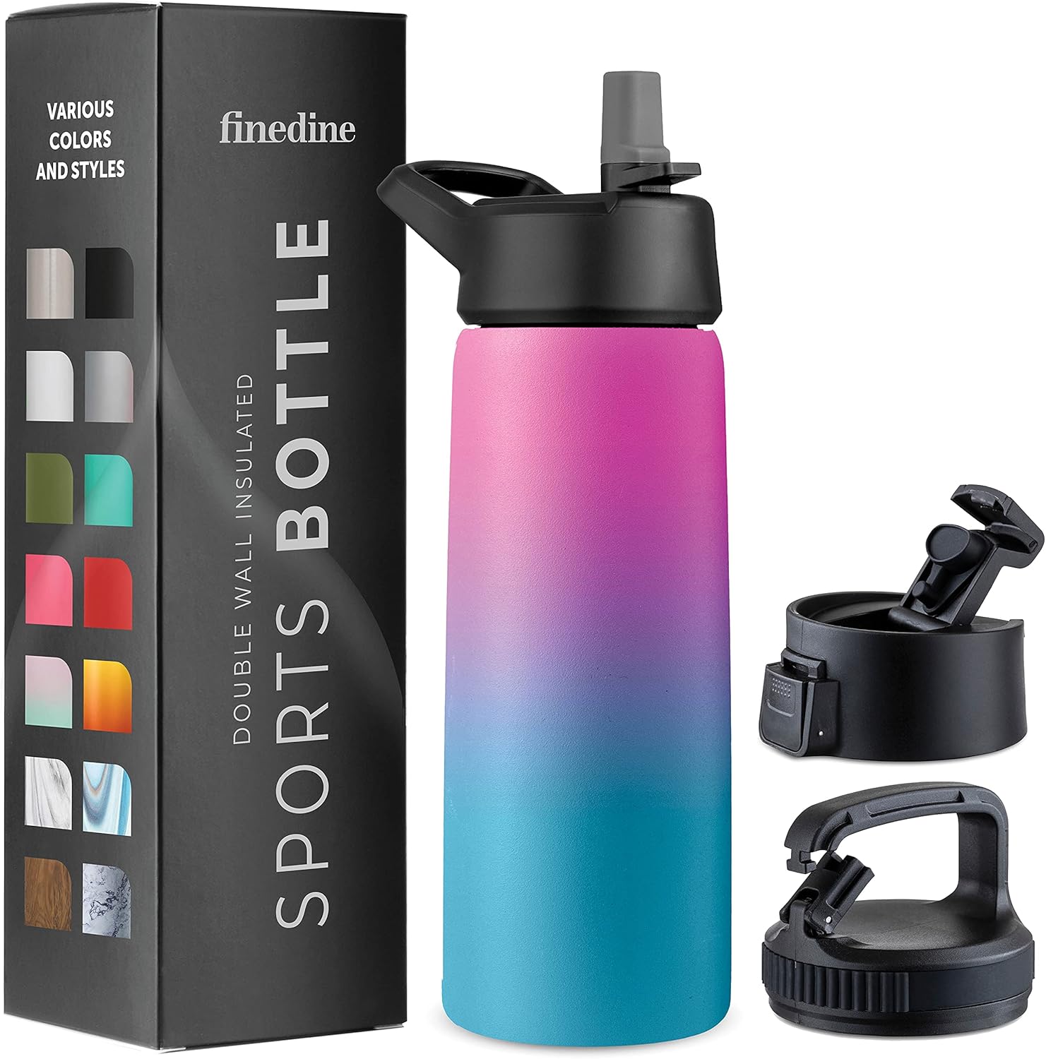 FineDine Water Bottle Stainless Steel Insulated Water Bottle with