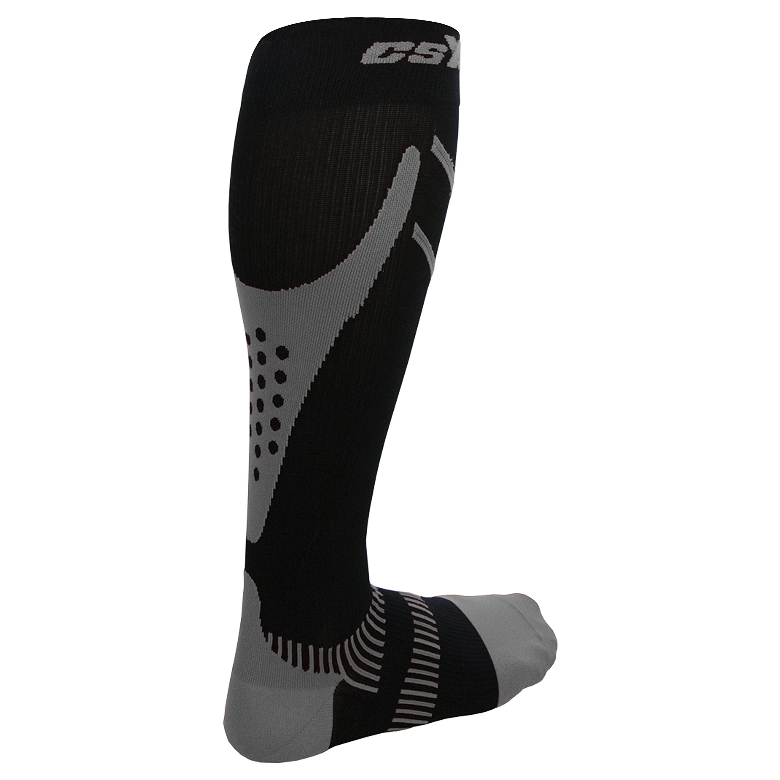 CSX Compression Socks for Men and Women, Knee High, Recovery Support, Athletic Sport Fit,