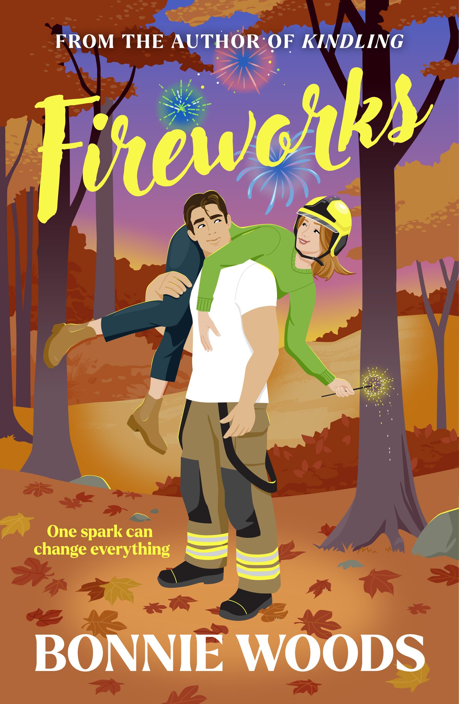 Fireworks: New for fall 2025, a spicy fire fighter romantic comedy set in the Scottish autumn, by a bestselling author (Scottish Spice Book 2)