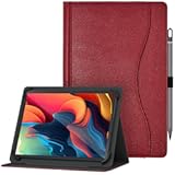 Universal 10.1 10 Inch Android 15 14 Tablet Case for Evermyth Tablet 10.1'' Cover, Protective Stand Case for 9.6-11 Inch Android Tablet, Red