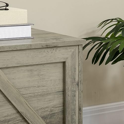 Miniatura 8 de HOMCOM Cofre de almacenamiento de granja de 30 pulgadas, organizador de caja superior con bisagra de seguridad para abrir 150 para dormitorio,