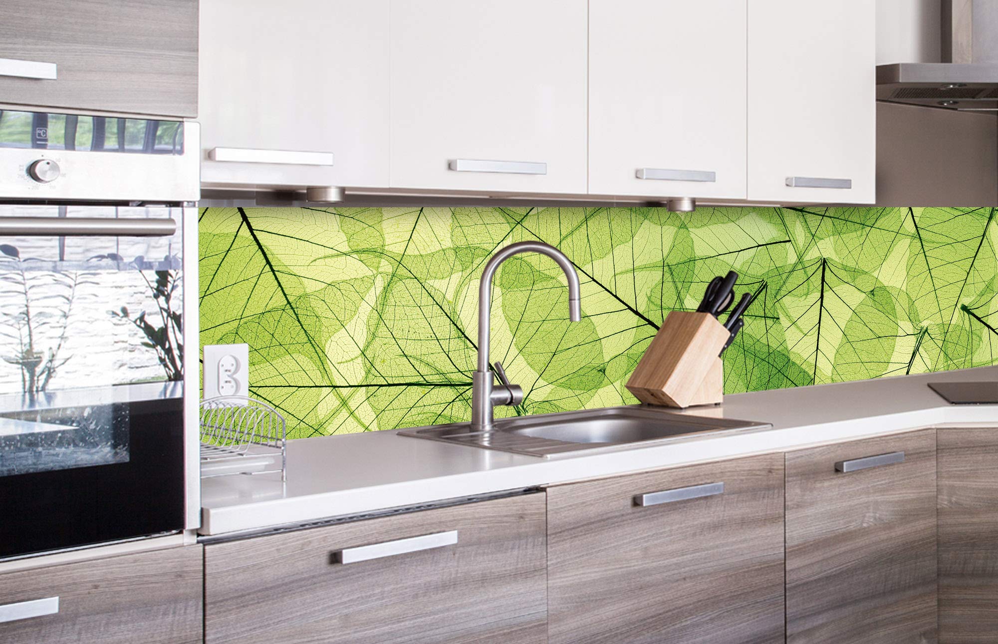 Zelfklevende keuken achterwand CITROEN EN IJS 180 x 60 cm | Zelfklevende spatwand keukenfolie | Waterbestendige folie voor de keuken | PREMIUM KWALITEIT | Gemaakt in de EU