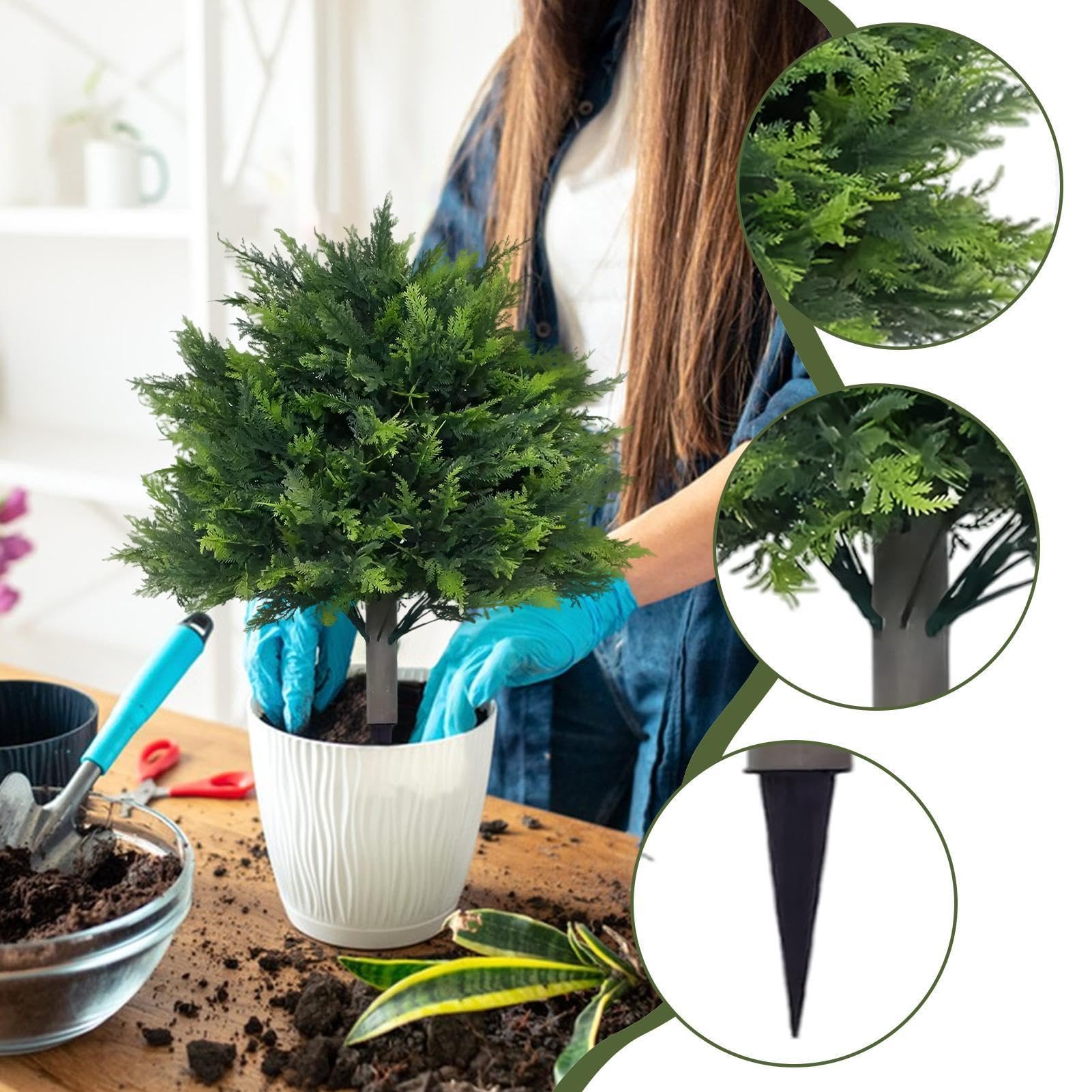 Alberi Topiaria 60 cm Pianta Simulata con Picchetto