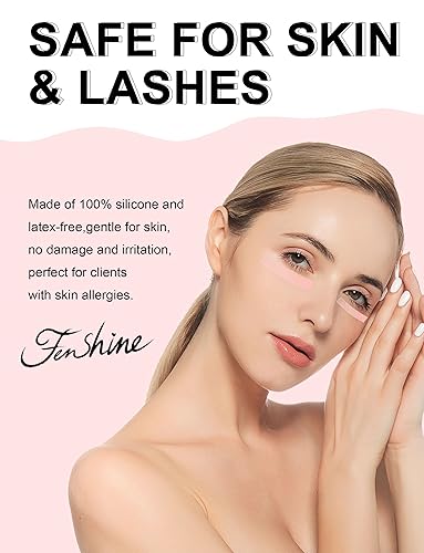 Miniatura 7 de Fenshine - Cinta de extensión de pestañas, 6 rollos de cinta de pestañas rosa para extensión de pestañas, cinta adhesiva transpirable de tela de