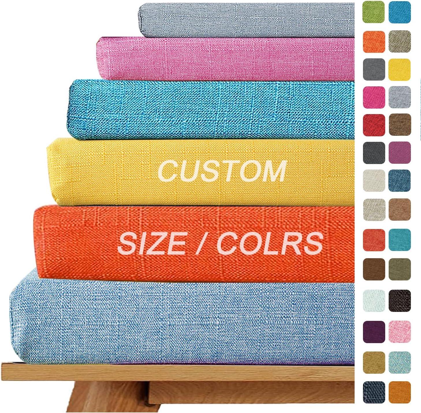 Yeosu Custom Bench Cushion, Window Seat Cushion Indoor, 50D Thickened