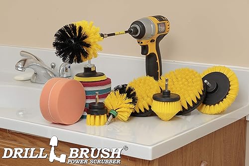 Miniatura 8 de Drill Brush Power Scrubber by Useful Products - Cepillo de inodoro - Limpiador de baño - Limpiador de ducha - Juego de accesorios de baño - Kits de