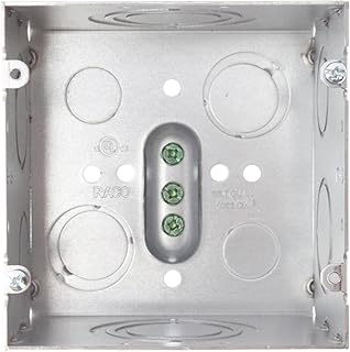 Raco 260 Square Data Box, 3-1/4 in Deep