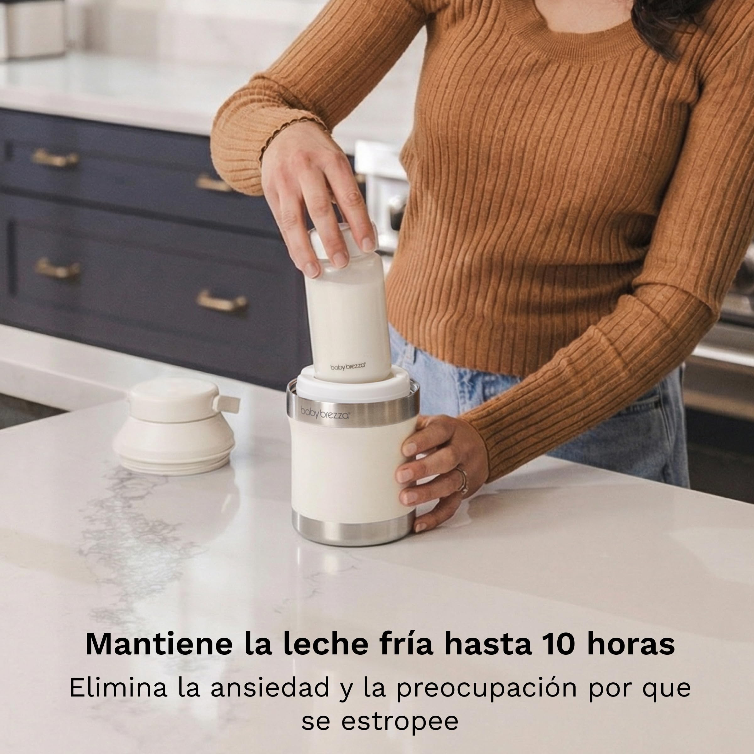 Baby Brezza | Milk Cooler, Enfriador Portátil para Leche Materna, Botella Térmica Aislada para Viaje, a prueba de fugas, Capacidad de 300ml, Enfiamiento Hasta 10h