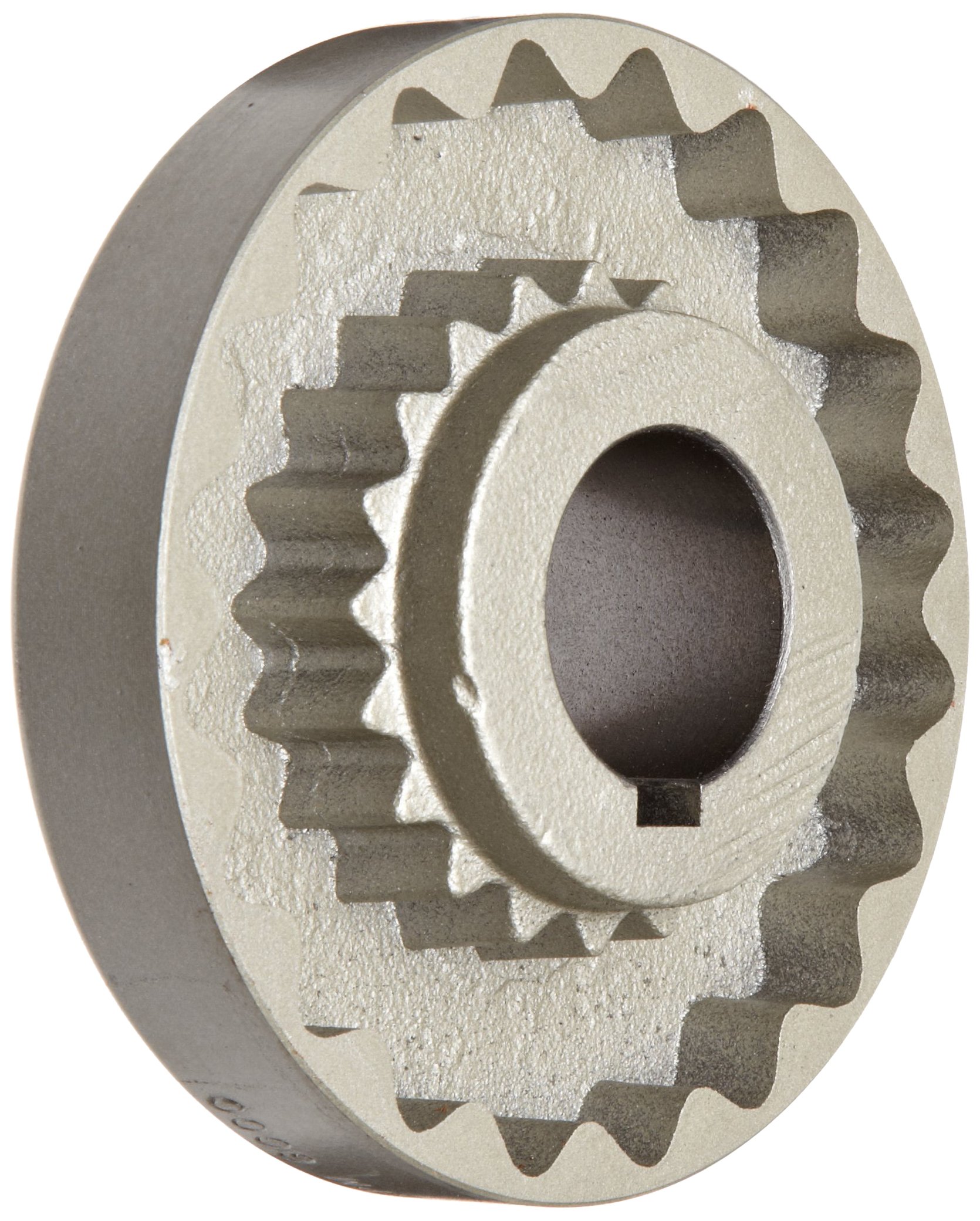 Martin 6S Quadraflex Coupling Flange, Cast Iron, Metric, 30 mm Bore A, 30 mm Bore B, 101.6 mm OD, 41.275 mm Length