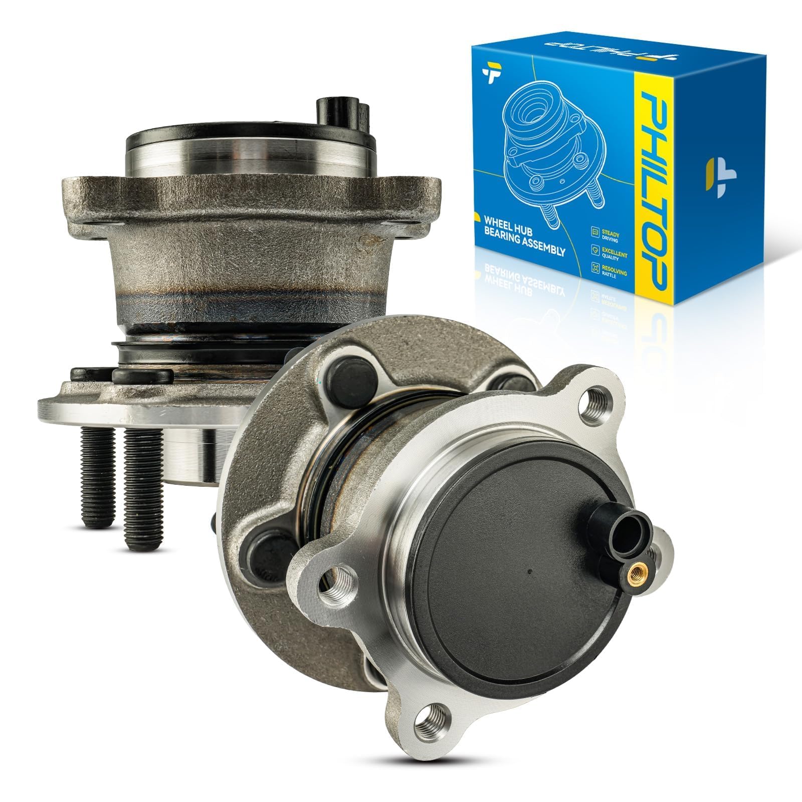 PHILTOP 512525 x2 Rear Wheel Bearing Hub Assembly for Ford Transit Connect