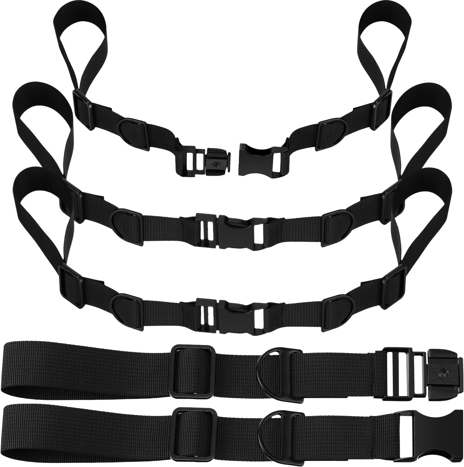 Zeyune 4 Pack Backpack Chest Strap, Heavy Duty Adjustable