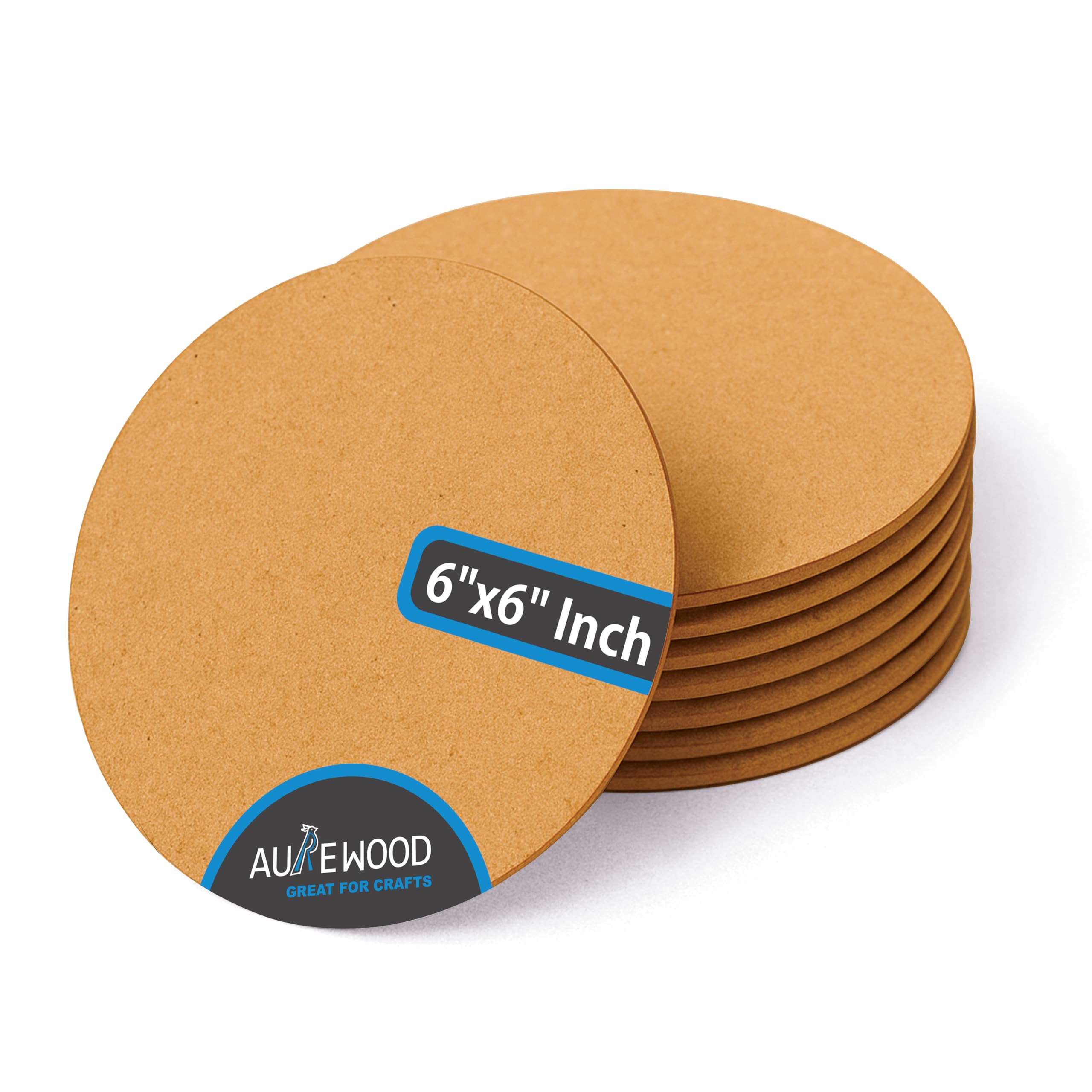 MDF Circle Board 6x6 Inch | 3mm Thick Round Wooden Base for DIY Art & Craft, Painting, Resin Art, Wall Decor (Pack of 8)-image-32