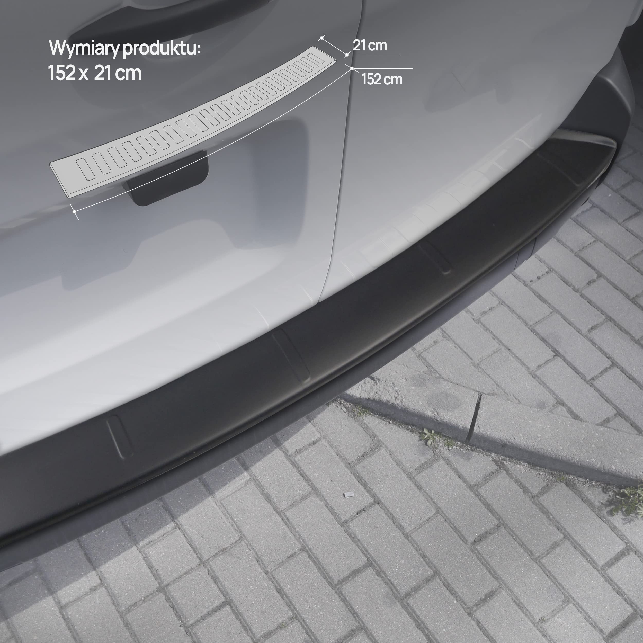 CHROMEMASTER| Listwa Ochronna Tylnego Zderzaka | Pasuje do Opel Zafira Life L Extra Long 2019- | Tworzywo ABS, czarny mat; Listwa Chroni Lakier Tylnego Zderzaka przed Zarysowaniem i Uszkodzeniem