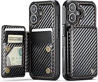 Vista 40 de Vinich Funda tipo cartera para iPhone 11 con soporte para tarjetas, bloqueo RFID, ranuras de crédito, función atril, a prueba de golpes, para Negro