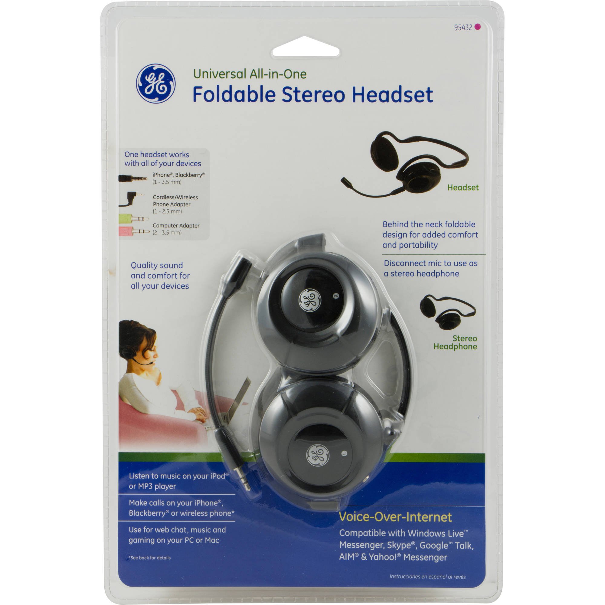 Buy GE VoIP All-in-One Foldable Headset 