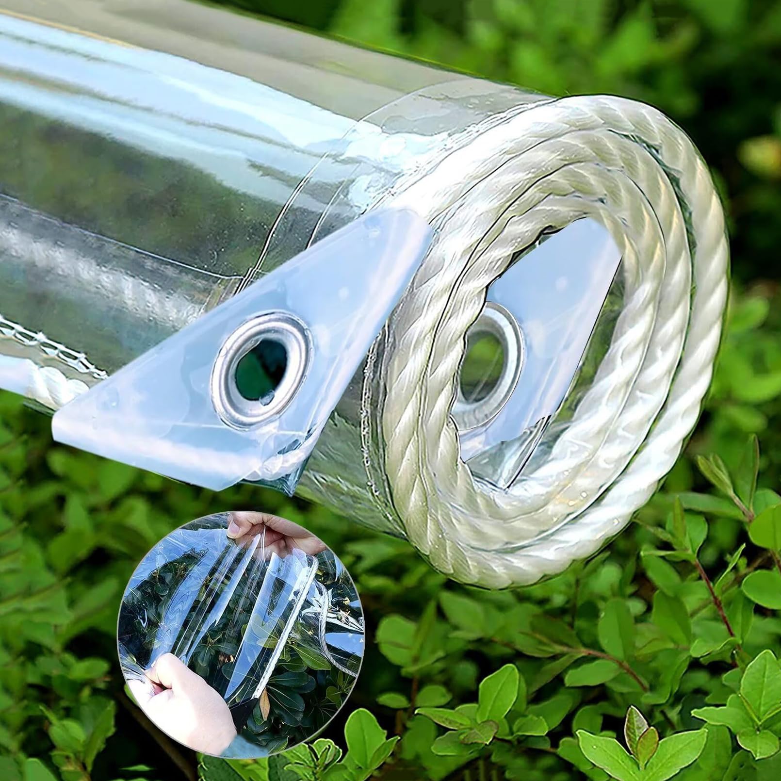 Doorzichtig zeil, plastic folie 0,30 mm, 140 cm | ESVO Waterdicht doek