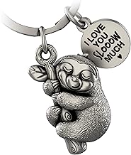 FABACH Dreamy Sloth Keyring - Cute Sloth Lucky Sloth for Women - Sloth Best Friend Keychain - Sloth Keychain Gift for Sloth Lovers