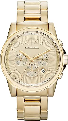 Armani Exchange A|X Men's Chronograph Black Silicone Watch and Luggage