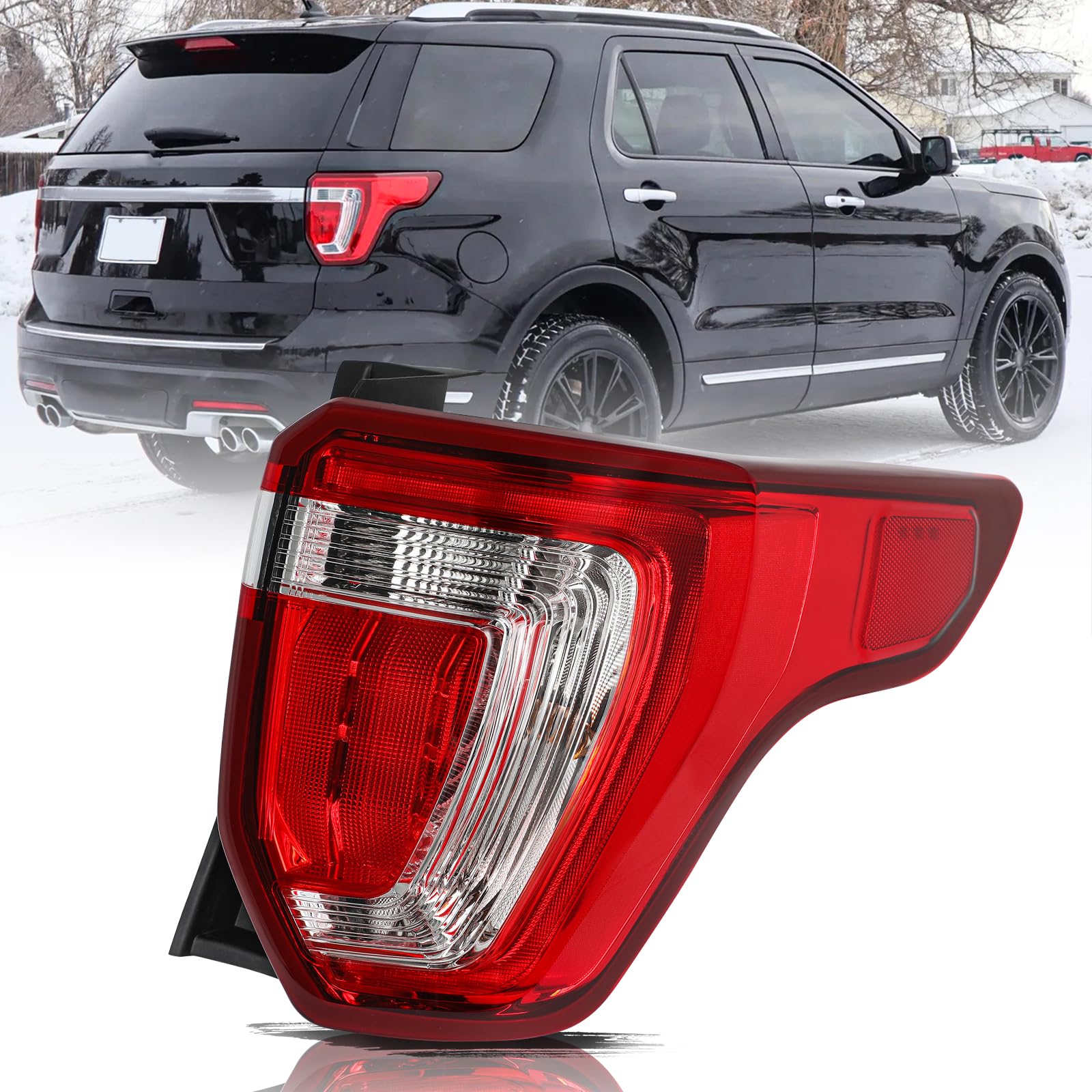 Aosky LED Tail Light Assembly for 2016-19 Ford Explorer
