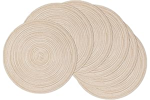 SHACOS Round Braided Placemats