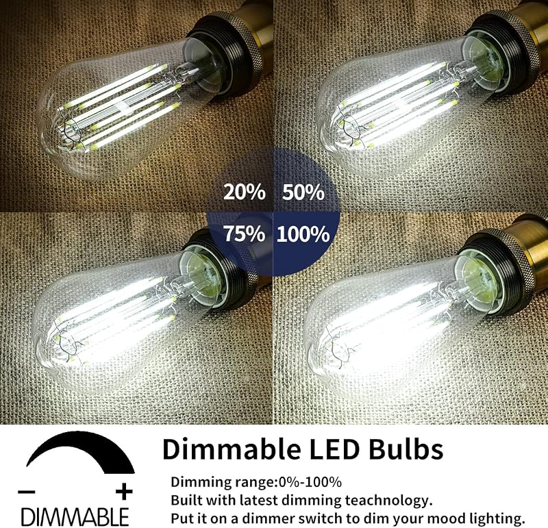 ZIKEY 10W LED Edison izzó E27 6500K hideg fehér 3db szett, 100W helyettesítő