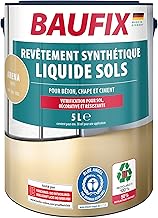 BAUFIX Revêtement synthétique liquide Sols arena, mate, 5 litres, Peinture sol & béton, Peinture respirante pour intérieur et extérieur, pour béton/chape/ciment