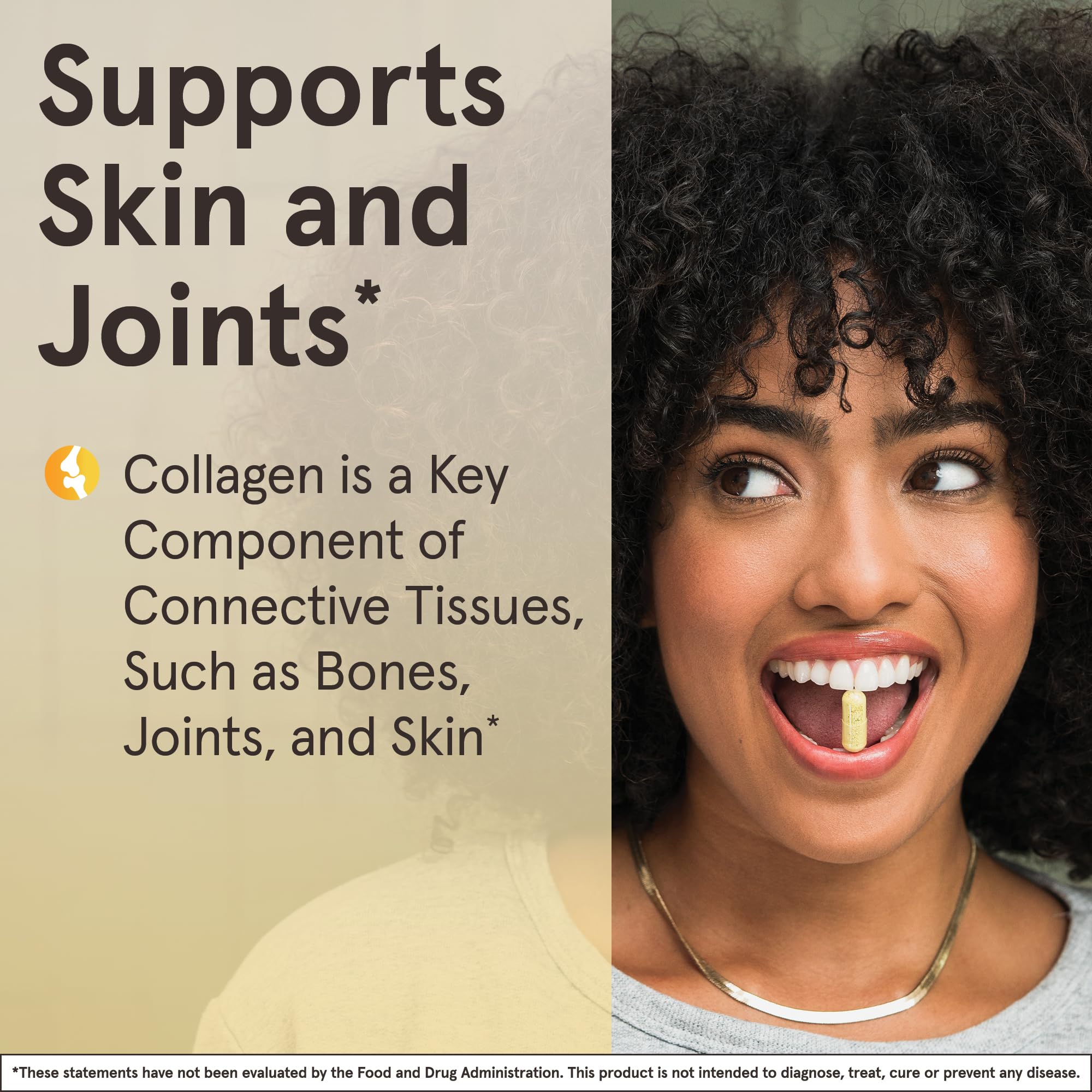 Jarrow Formulas Type II Collagen Complex 1000 mg Supplements, Supports Skin and Joint Health, 60 Capsules, 30 Day Supply(Pack of 12) — Amazon image 4