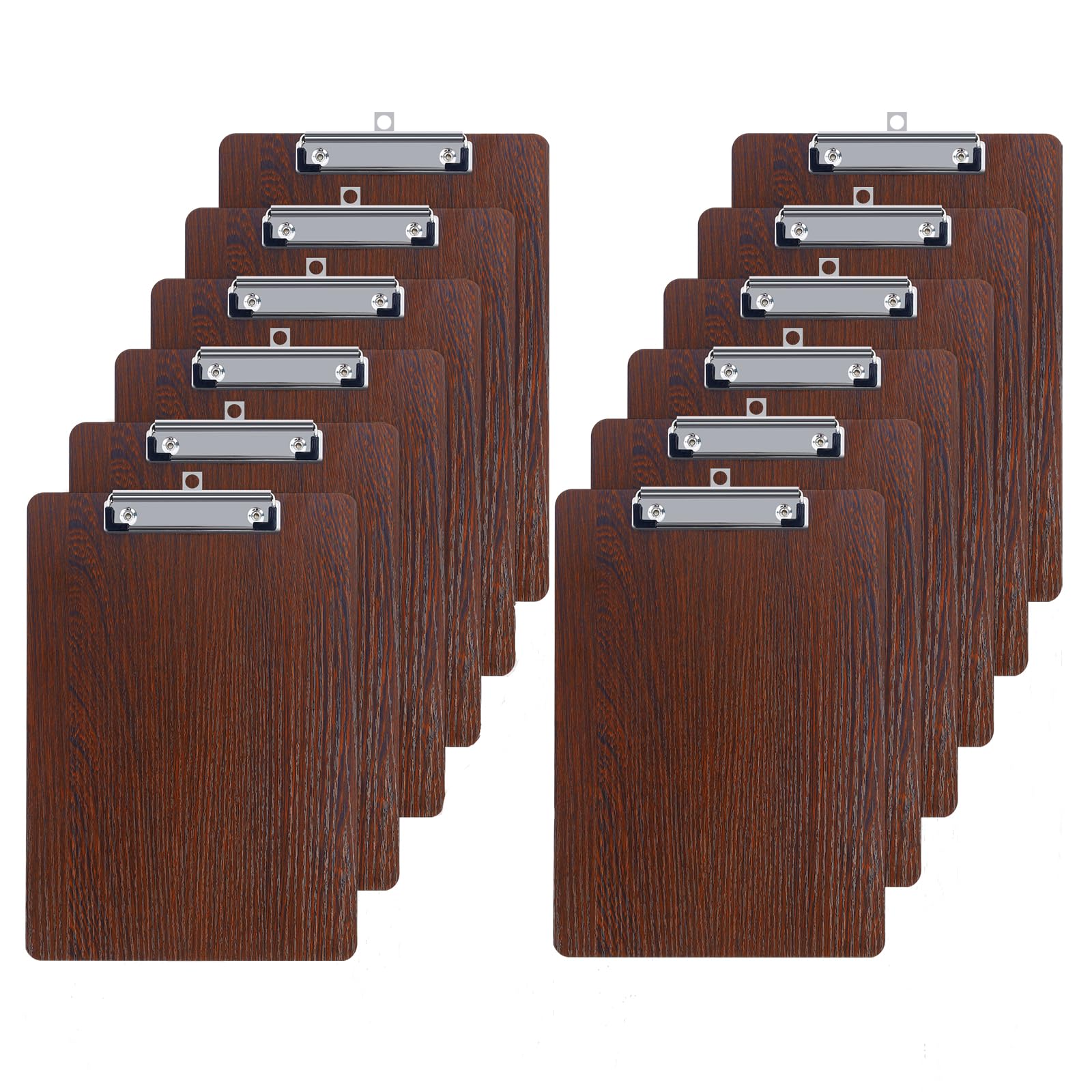 Porte Documents Porte-Bloc A5 Viquel Avec Pince Métal - Support Pour Documents, Bloc-Notes Ou Sudoku | Noir - Pratique Bureau Ou Maison Porte Documents Portable