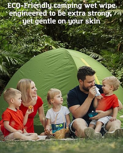 Miniatura 10 de Combat Wipes ACTIVE - Toallitas húmedas para exteriores extra gruesas ultraligeras biodegradables para limpieza corporal y manos paños refrescantes