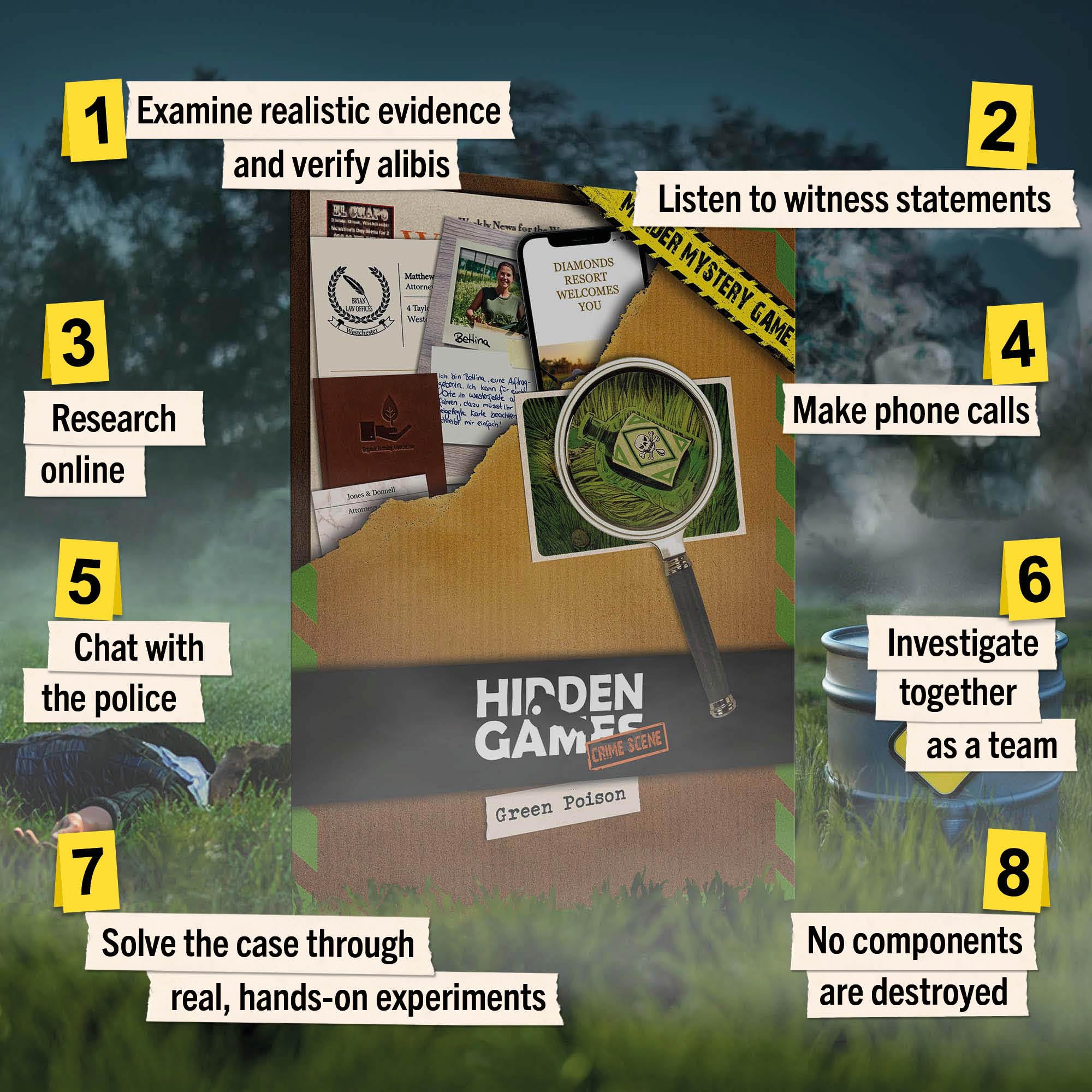 Hidden Games Crime Scene Case No. 3 Green Poison (britische Ausgabe)