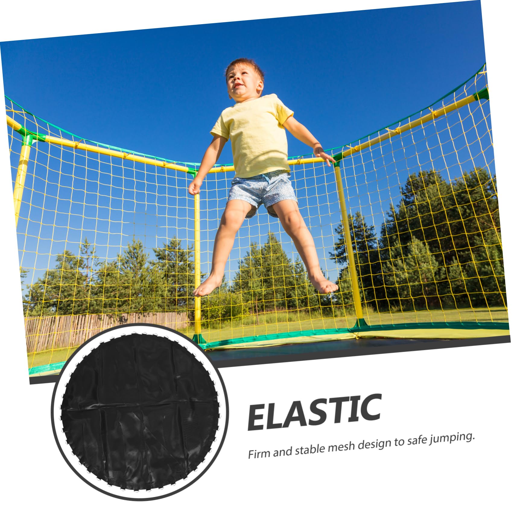 SUPVOX Trampoline Jumping Mat Replacement Breathable and Elastic Home Trampoline Pad Easy Installati