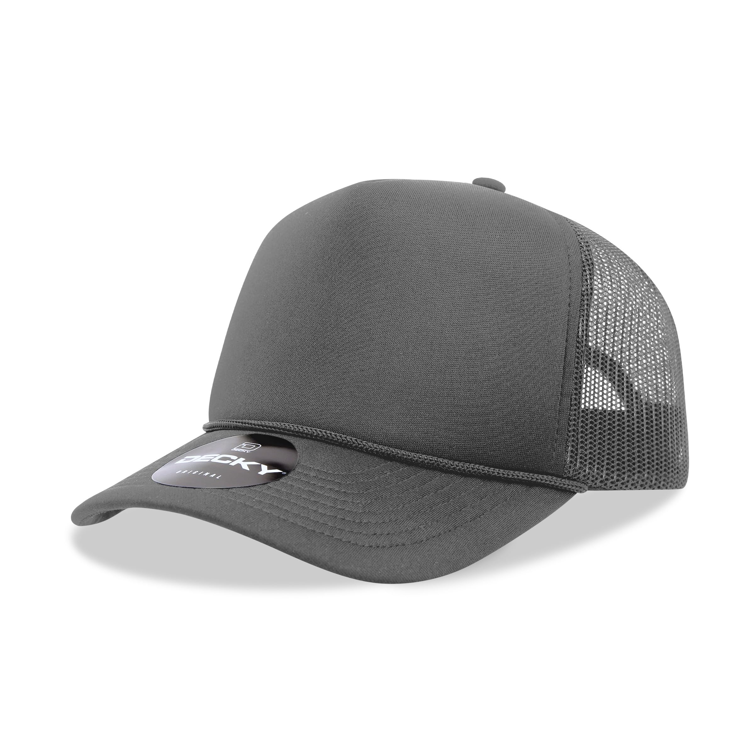 Casquette Trucker Decky en mousse visière arrondie mixte