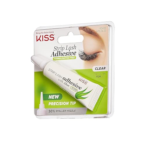 Miniatura 2 de KISS - Adhesivo transparente para pestañas con aloe, probado por dermatólogos, sin formaldehído, no irritante, apto para lentes de contacto, agarre
